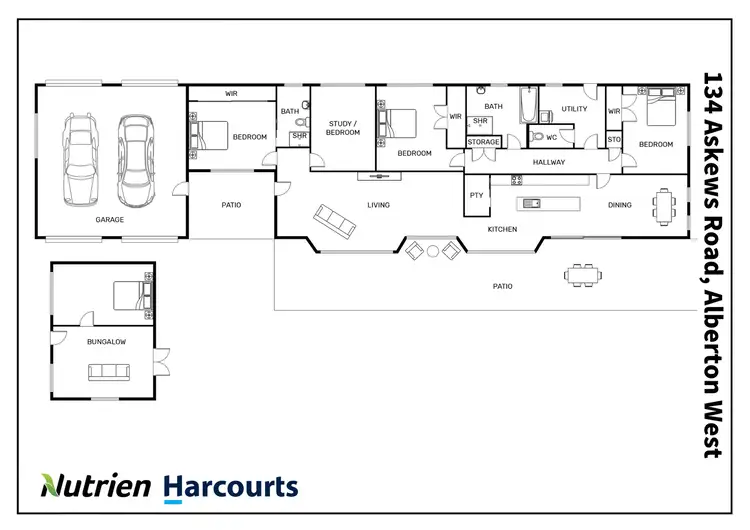 Floorplan of Homely house listing, 134 Askews Road, Alberton West VIC 3971