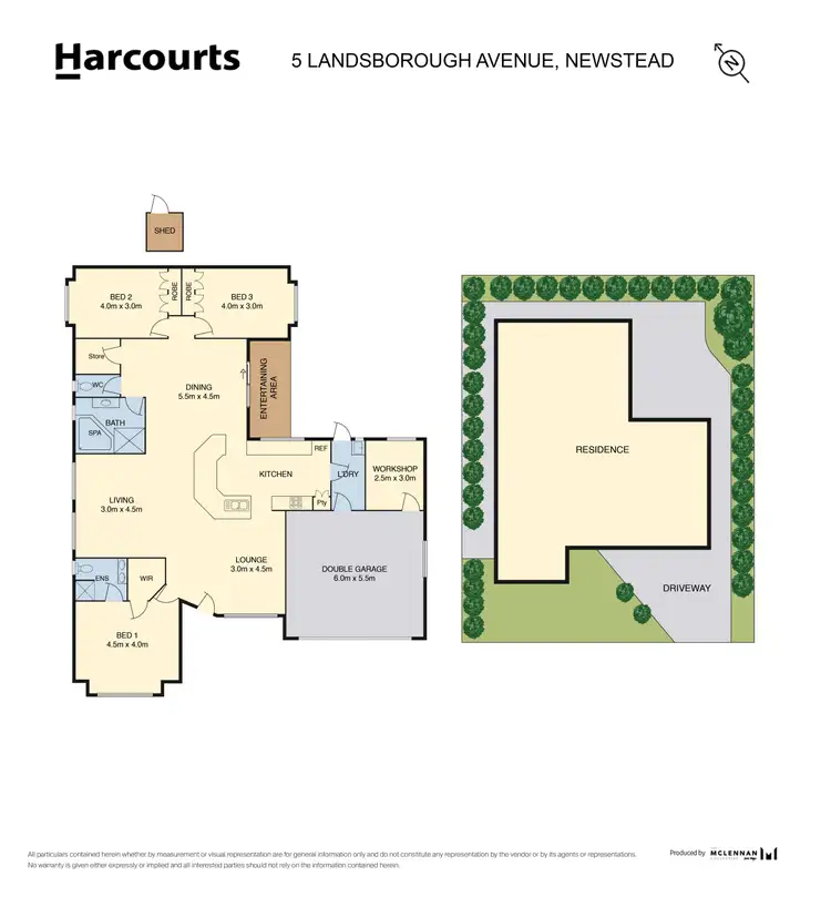 Floorplan of Homely house listing, 5 Landsborough Avenue, Newstead TAS 7250
