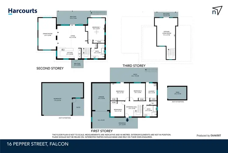 Floorplan of Homely house listing, 16 Pepper Street, Falcon WA 6210