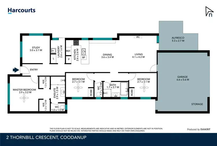 Floorplan of Homely house listing, 2 Thornbill Crescent, Coodanup WA 6210