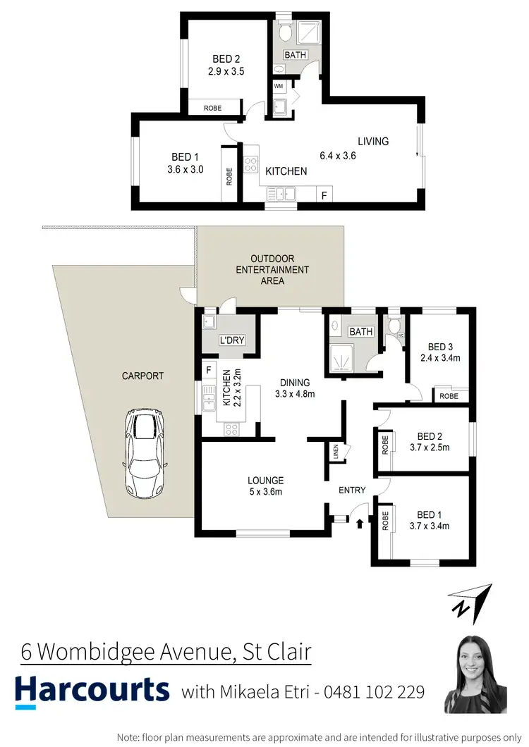 Floorplan of Homely house listing, 6 & 6A Wombidgee Avenue, St Clair NSW 2759