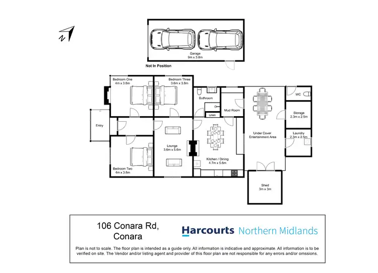 Floorplan of Homely house listing, 106 Conara Road, Conara TAS 7211