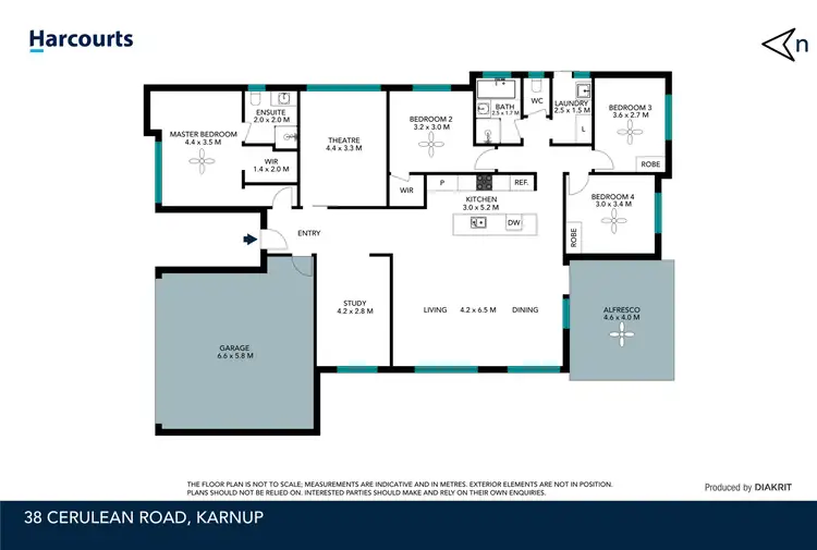 Floorplan of Homely house listing, 38 Cerulean Road, Karnup WA 6176