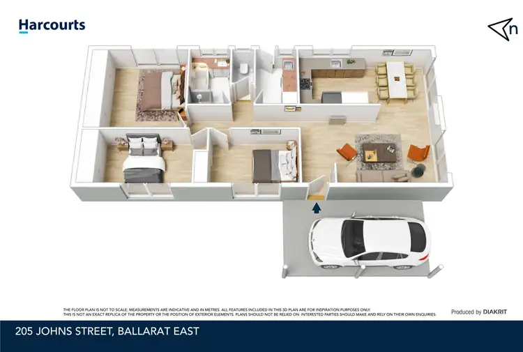 Floorplan of Homely house listing, 205 Johns Street, Ballarat East VIC 3350
