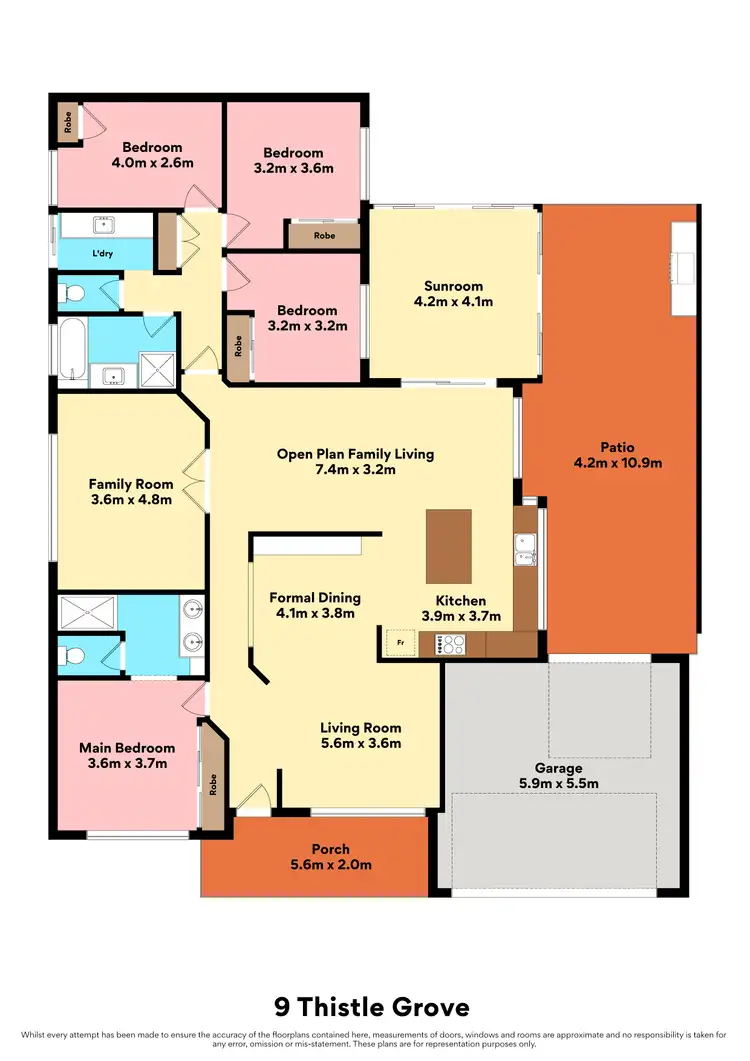 Floorplan of Homely house listing, 9 Thistle Grove, Currambine WA 6028