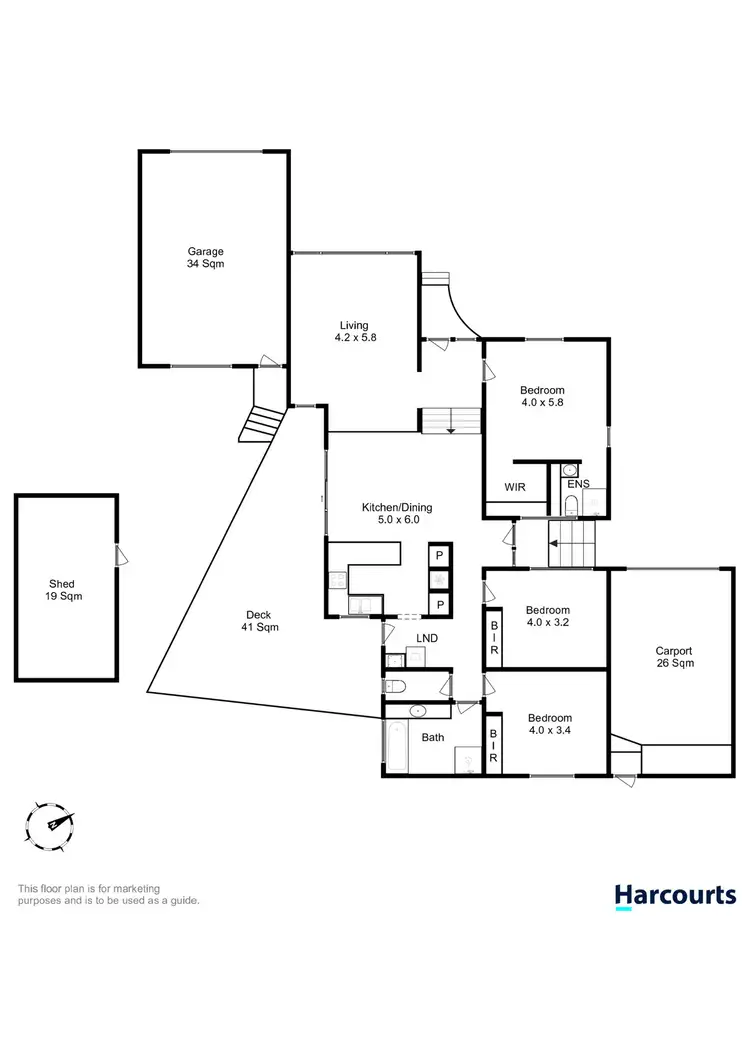 Floorplan of Homely house listing, 13 Buckingham Drive, Howrah TAS 7018