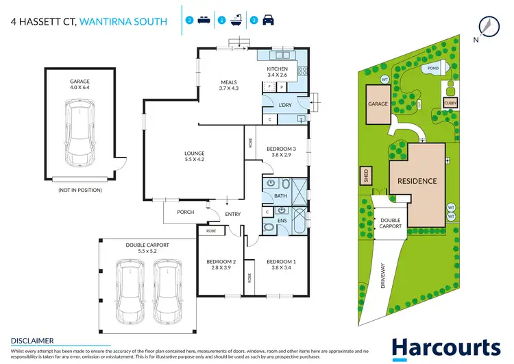 Floorplan of Homely house listing, 4 Hassett Court, Wantirna South VIC 3152