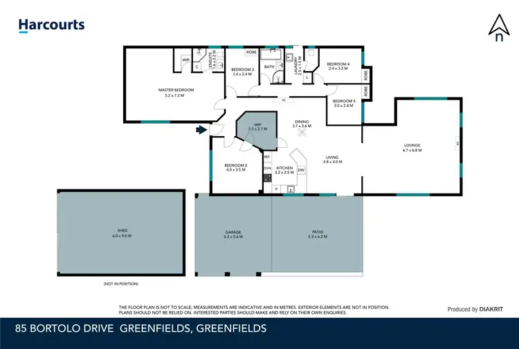 Floorplan of Homely house listing, 85 Bortolo Drive, Greenfields WA 6210