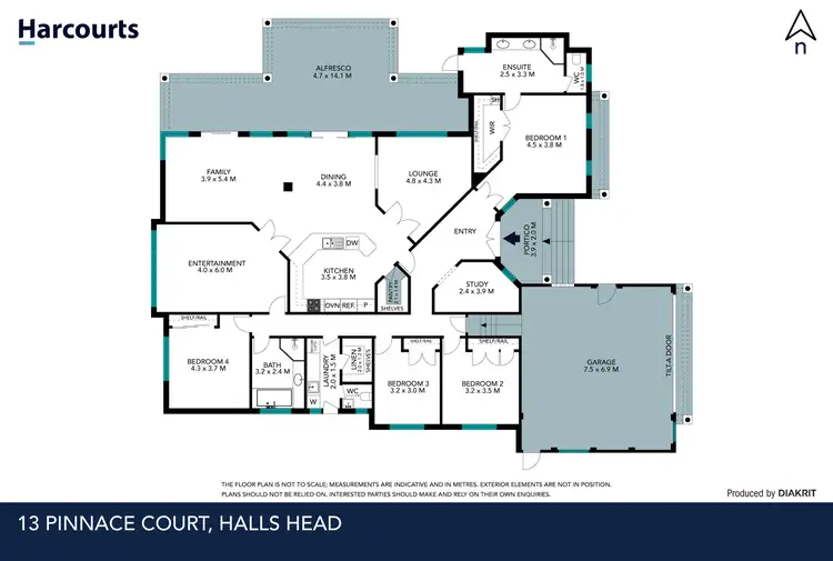 Floorplan of Homely house listing, 13 Pinnace Court, Halls Head WA 6210