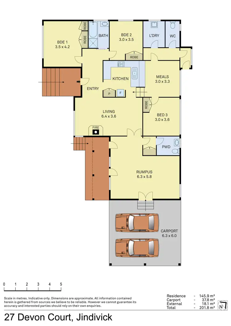 Floorplan of Homely rural property listing, 27 Devon Court, Jindivick VIC 3818