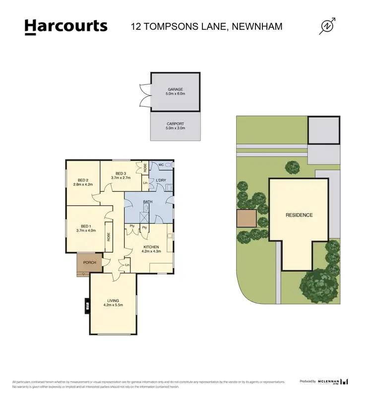 Floorplan of Homely house listing, 12 Tompsons Lane, Newnham TAS 7248
