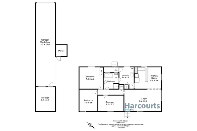 Floorplan of Homely house listing, 9-10 Ti Tree Court, Rosebery TAS 7470
