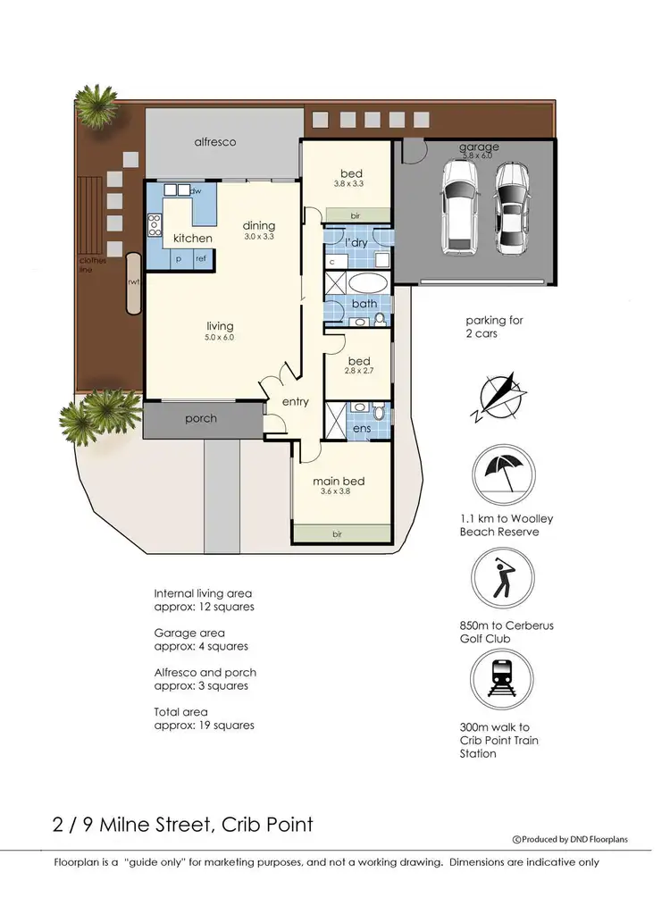 Floorplan of Homely house listing, 2/9 Milne Street, Crib Point VIC 3919
