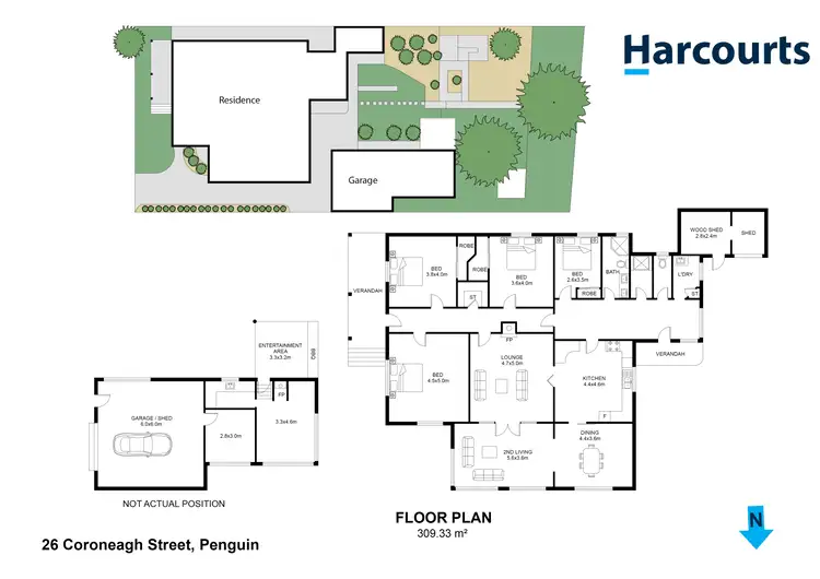 Floorplan of Homely house listing, 26 Coroneagh Street, Penguin TAS 7316
