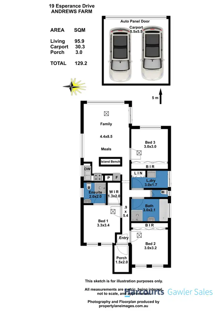 Floorplan of Homely house listing, 19 Esperance Drive, Andrews Farm SA 5114