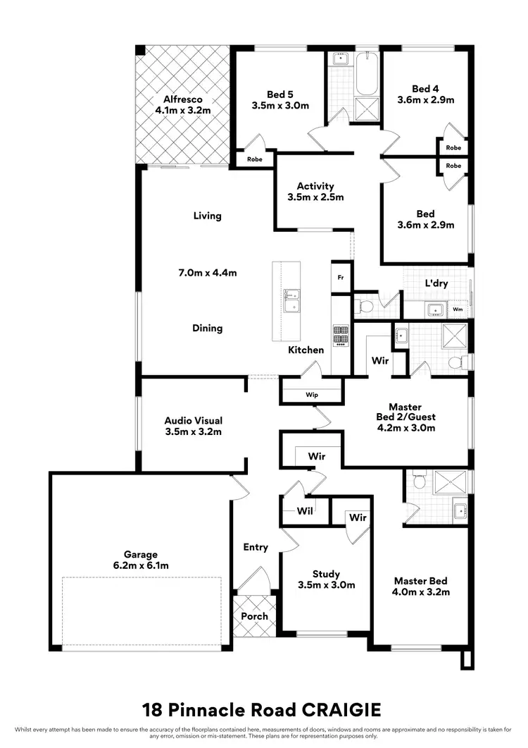 Floorplan of Homely house listing, 18 Pinnacle Road, Craigie WA 6025