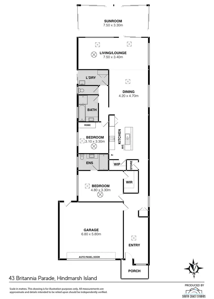 Floorplan of Homely house listing, 43 Britannia Parade, Hindmarsh Island SA 5214