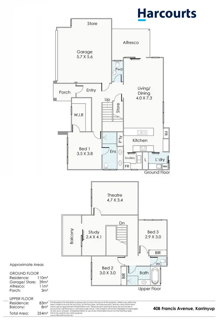 Floorplan of Homely house listing, 40B Francis Avenue, Karrinyup WA 6018