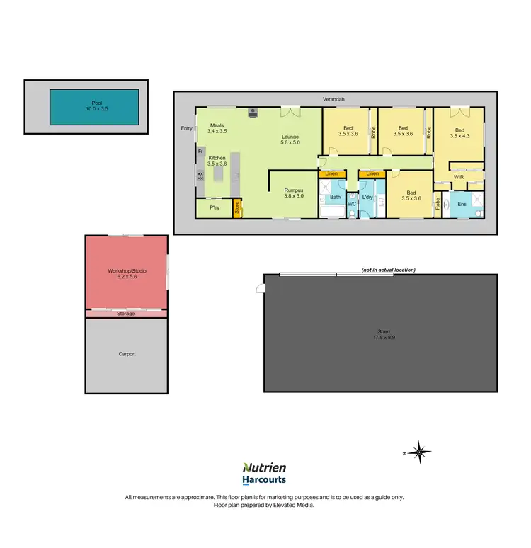 Floorplan of Homely rural property listing, 644 McMahons Road, Springhurst VIC 3682