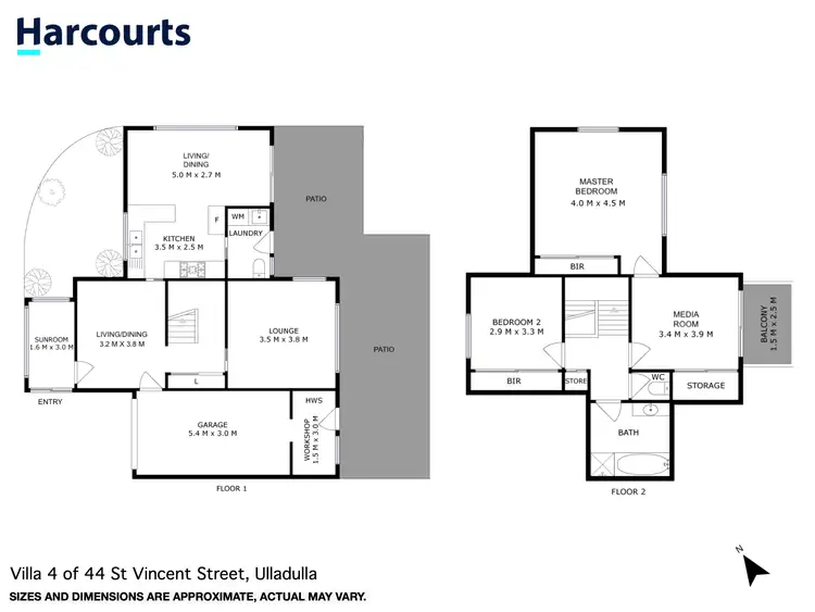 Floorplan of Homely townhouse listing, 4/44 St Vincent Street, Ulladulla NSW 2539