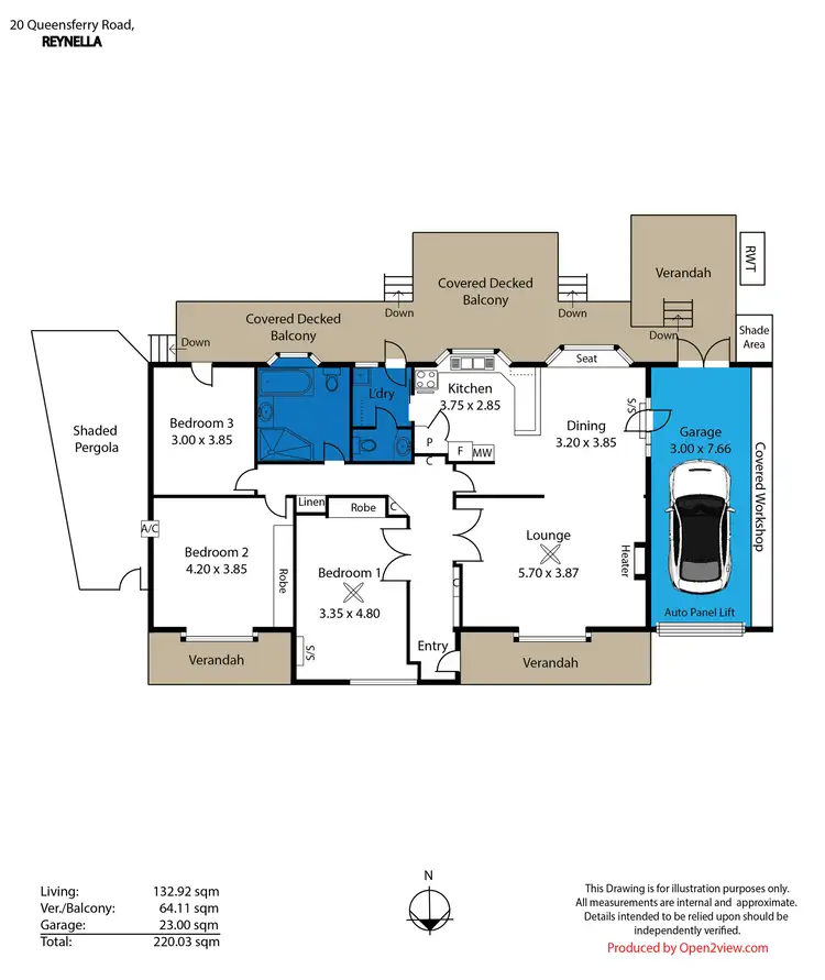 Floorplan of Homely house listing, 20 Queensferry Road, Old Reynella SA 5161