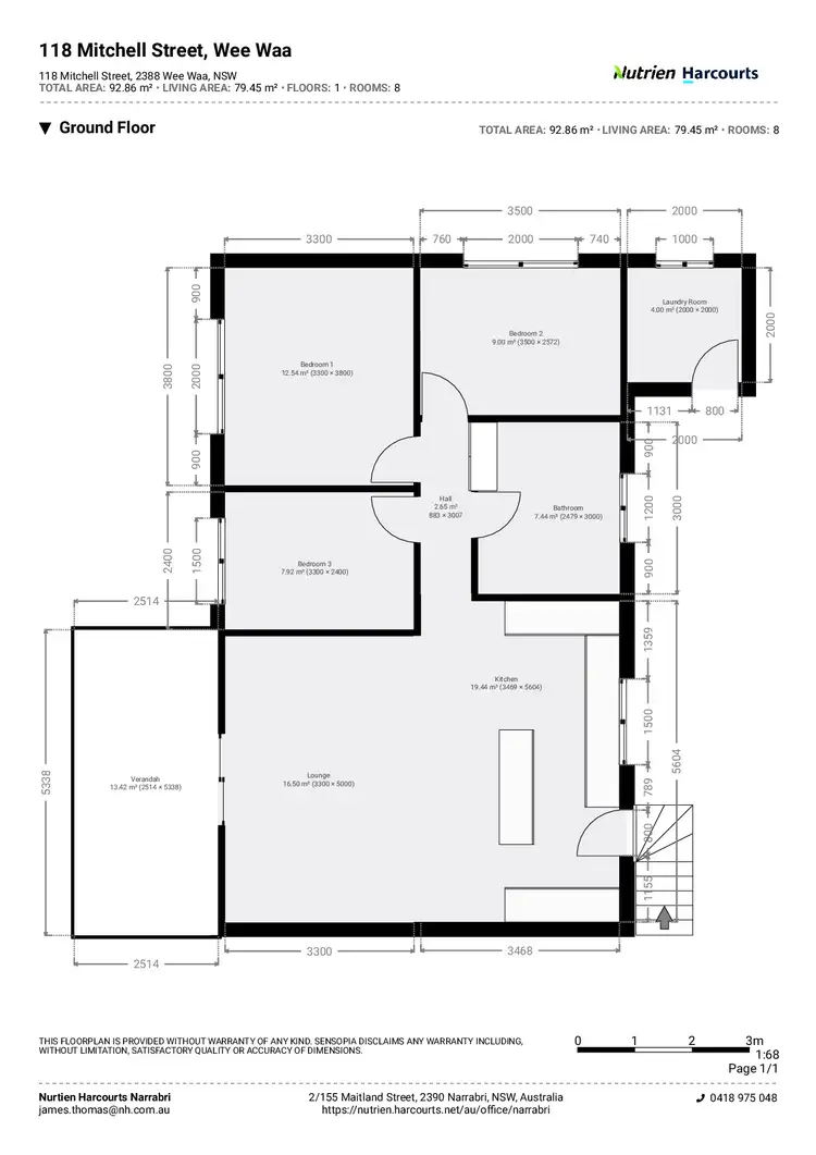 Floorplan of Homely house listing, 118 Mitchell Street, Wee Waa NSW 2388