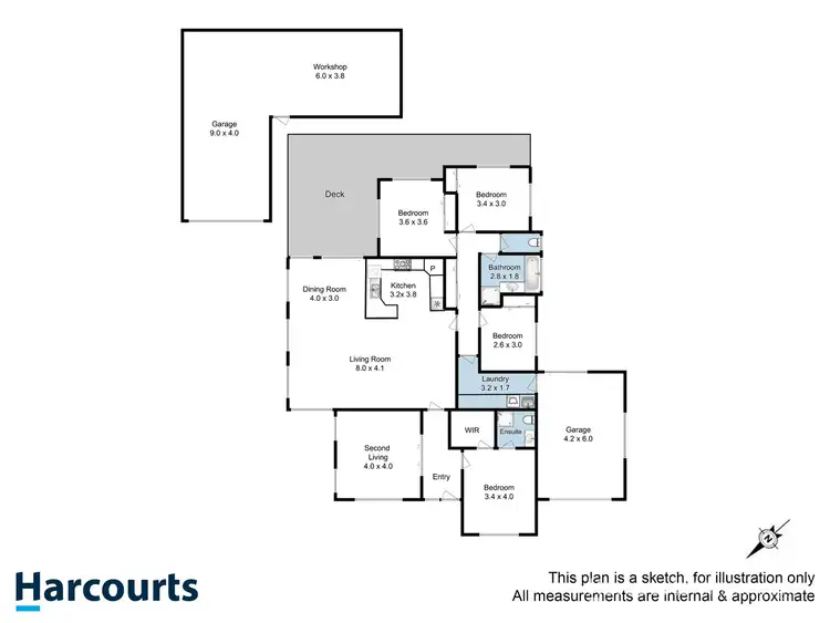 Floorplan of Homely house listing, 9 Corlacus Drive, Kingston TAS 7050