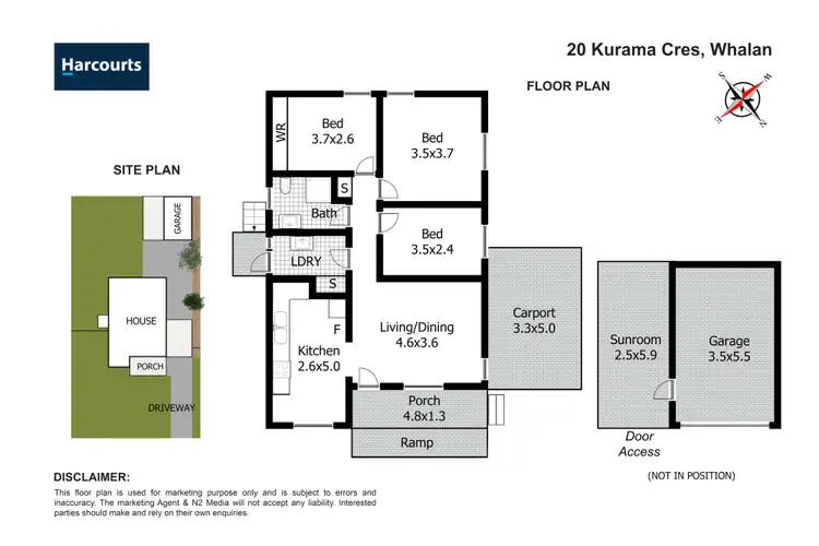 Floorplan of Homely house listing, 20 Kurama Crescent, Whalan NSW 2770