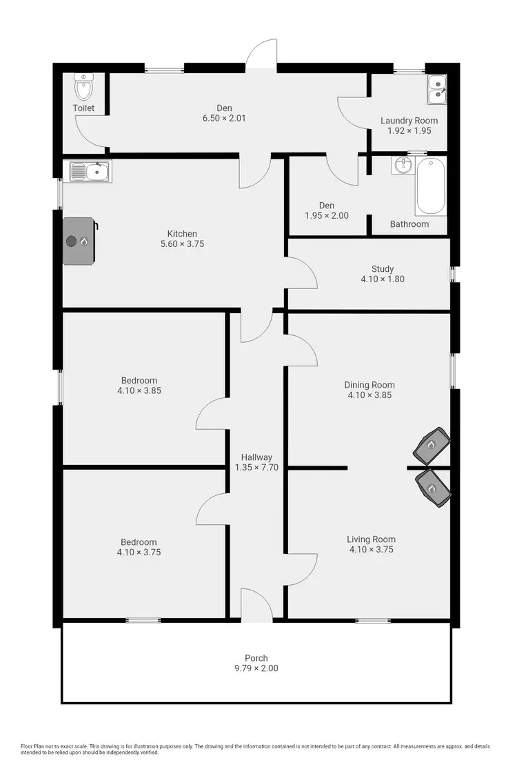 Floorplan of Homely house listing, 17 Railway Street, Peterborough SA 5422
