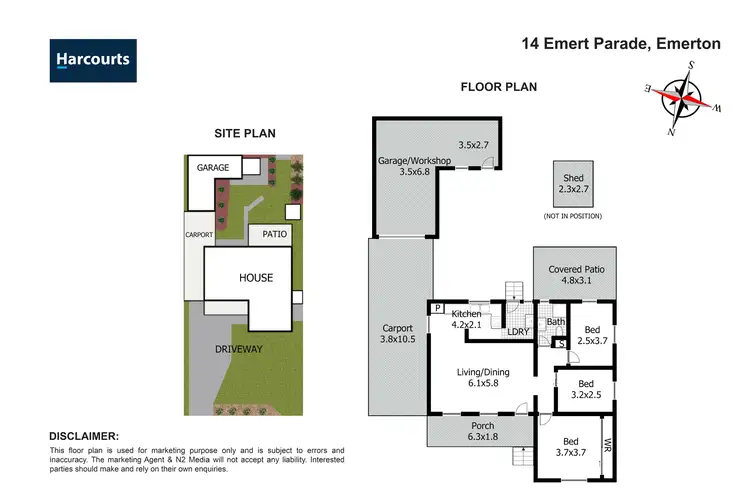 Floorplan of Homely house listing, 14 Emert Parade, Emerton NSW 2770