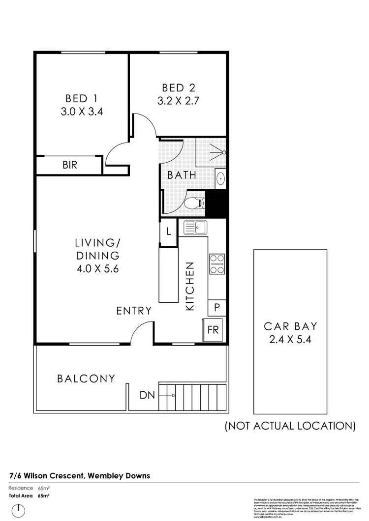 Floorplan of Homely unit listing, 7/6 Wilson Crescent, Wembley Downs WA 6019