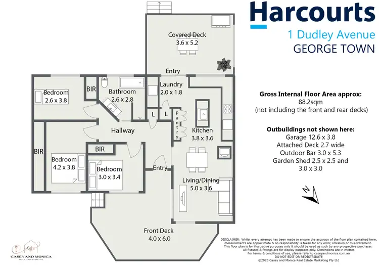 Floorplan of Homely house listing, 1 Dudley Avenue, George Town TAS 7253