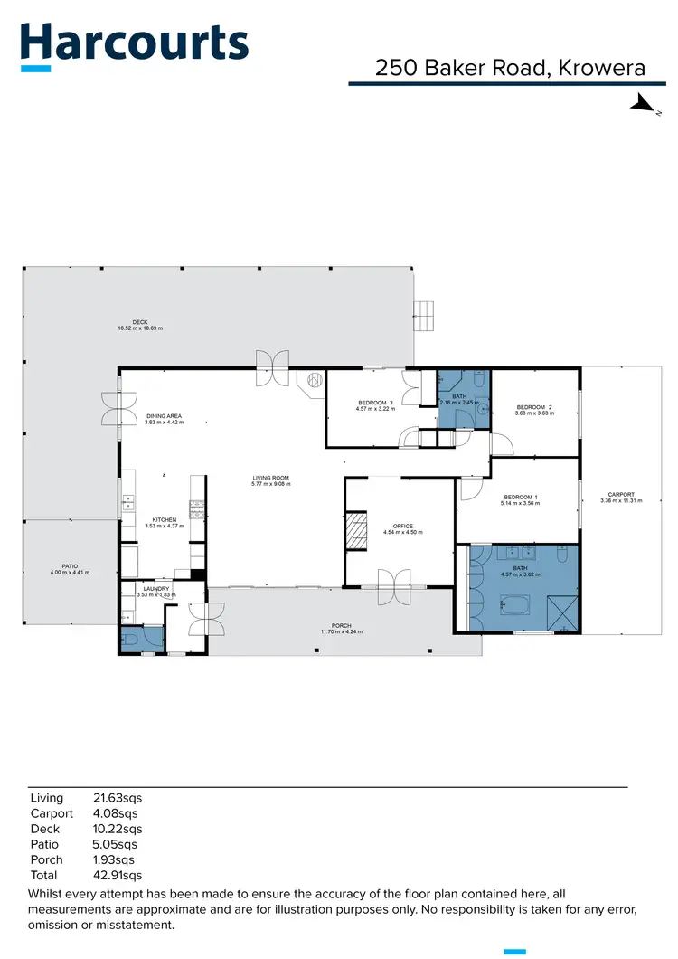 Floorplan of Homely rural property listing, 250 Baker Road, Krowera VIC 3945