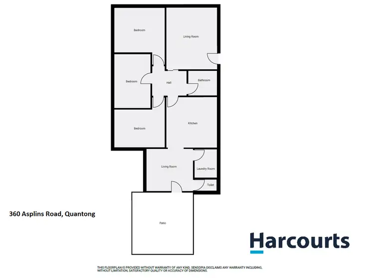 Floorplan of Homely rural property listing, 360 Asplins Road, Quantong VIC 3401