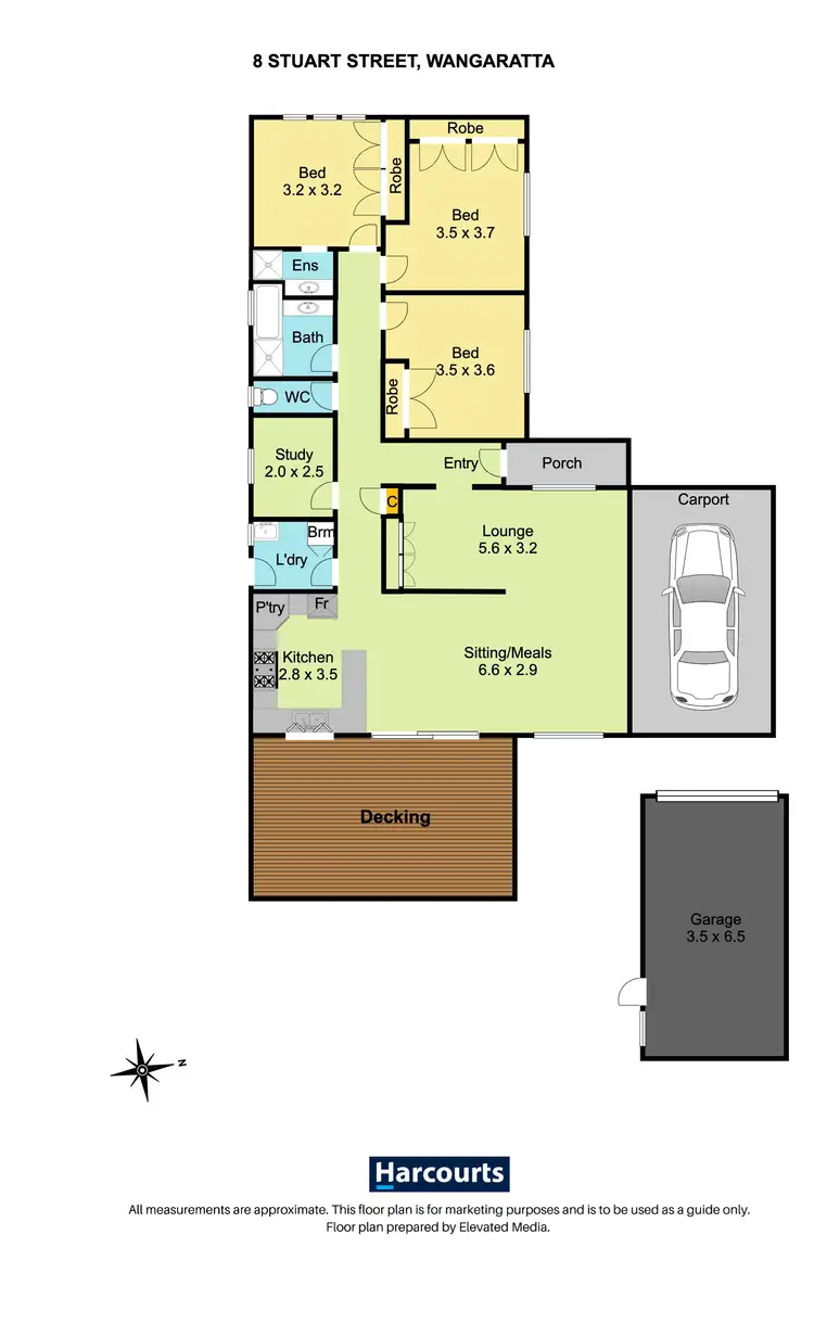Floorplan of Homely house listing, 8 Stuart Street, Wangaratta VIC 3677
