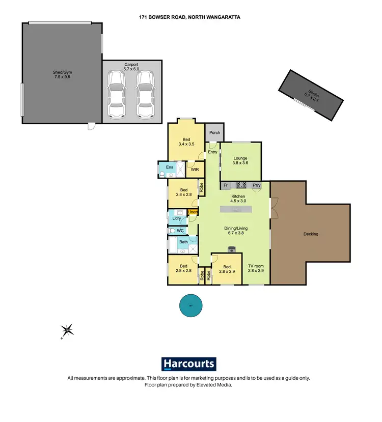 Floorplan of Homely house listing, 171 Bowser Road, North Wangaratta VIC 3678