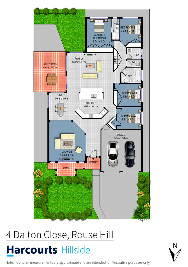 Floorplan of Homely house listing, 4 Dalton Close, Rouse Hill NSW 2155