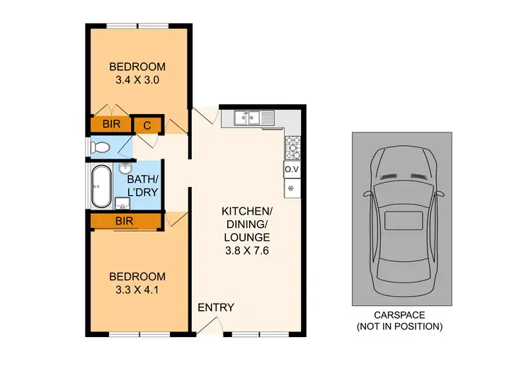 Floorplan of Homely house listing, 1/5 Rosella Avenue, Boronia VIC 3155