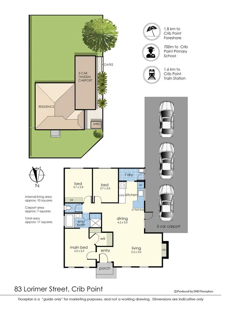 Floorplan of Homely house listing, 83 Lorimer Street, Crib Point VIC 3919