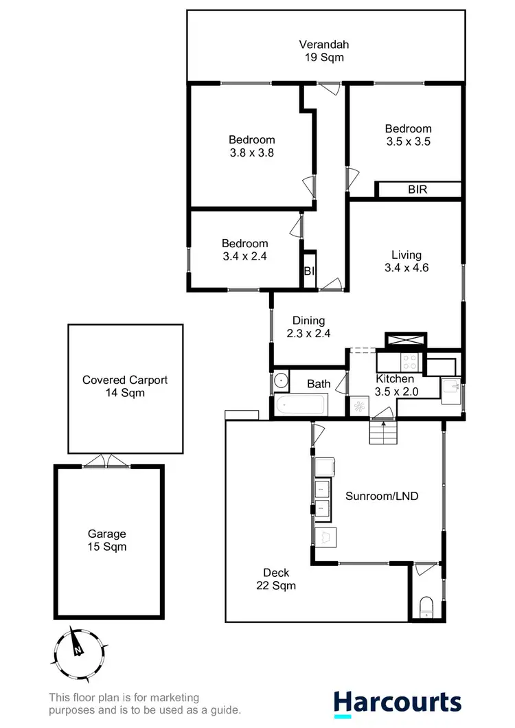 Floorplan of Homely house listing, 45 Clarence Street, Bellerive TAS 7018