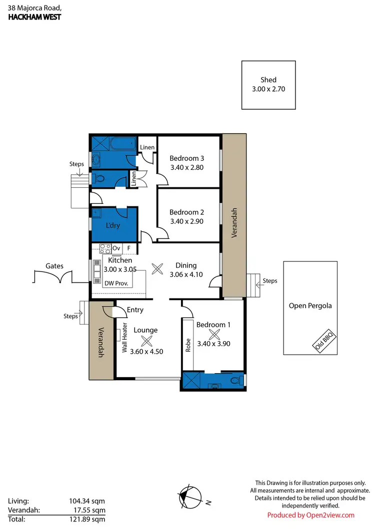 Floorplan of Homely house listing, 38 Majorca Road, Hackham West SA 5163