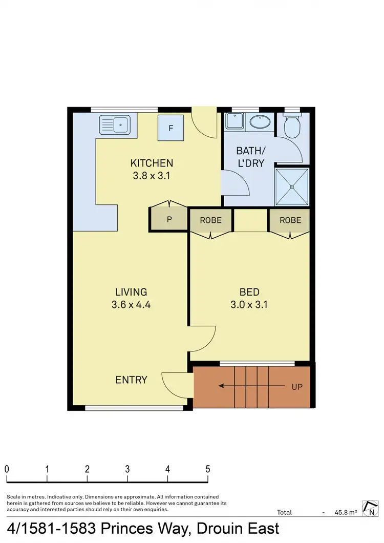 Floorplan of Homely unit listing, 4/1581-1583 Princes Way, Drouin East VIC 3818
