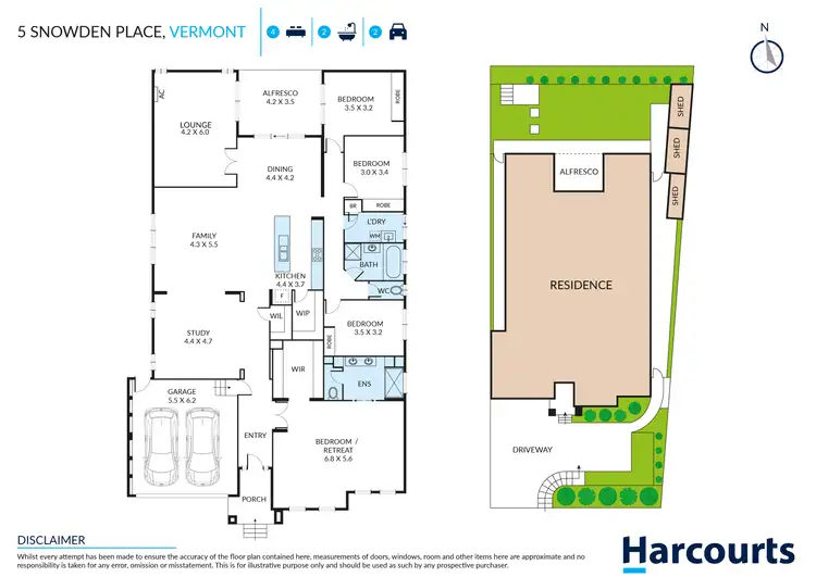 Floorplan of Homely house listing, 5 Snowden Place, Vermont VIC 3133
