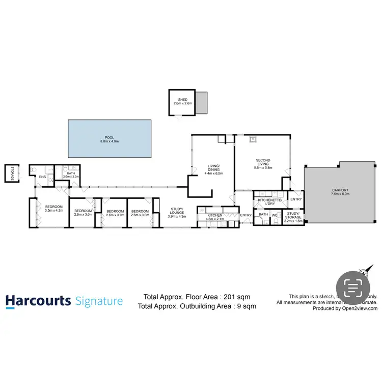 Floorplan of Homely house listing, 39-41 Nankoor Crescent, Howrah TAS 7018
