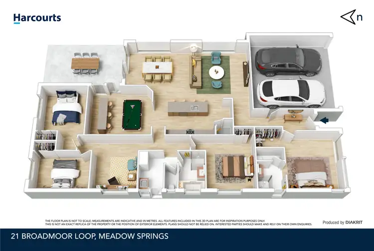 Floorplan of Homely house listing, 21 Broadmoor Loop, Meadow Springs WA 6210