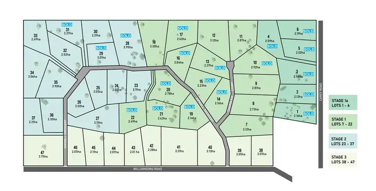 Floorplan of Homely land listing, 45 carey road, Yea VIC 3717