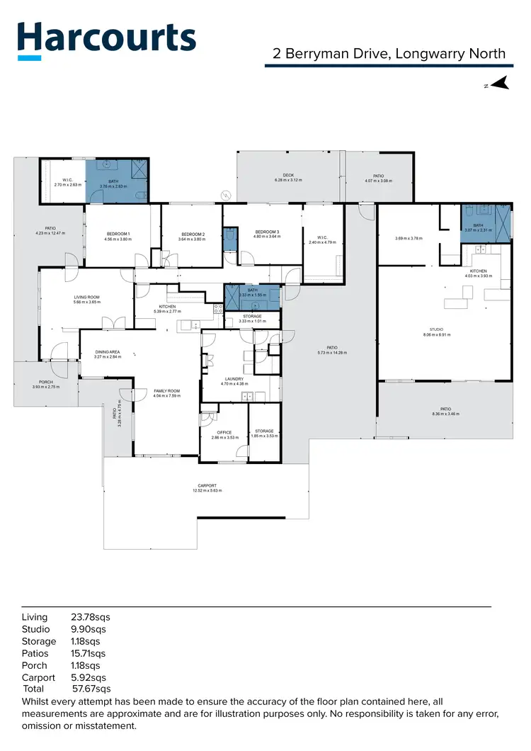 Floorplan of Homely rural property listing, 2 Berryman Road, Longwarry North VIC 3816