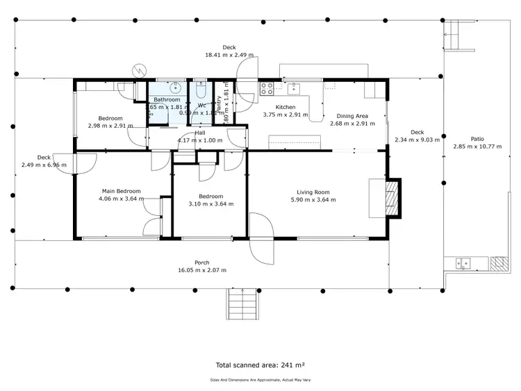 Floorplan of Homely rural property listing, 320 Toveys Road, Chiltern VIC 3683