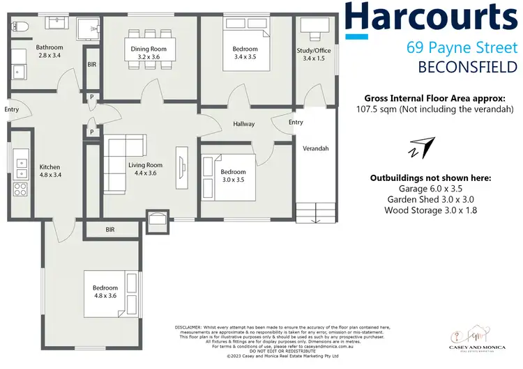 Floorplan of Homely house listing, 69 Payne Street, Beaconsfield TAS 7270