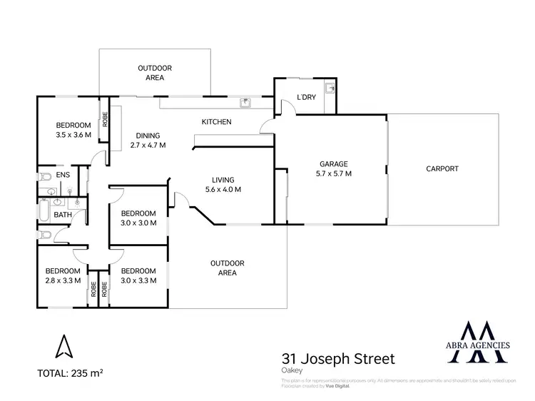 Floorplan of Homely house listing, 31 Joseph Street, Oakey QLD 4401